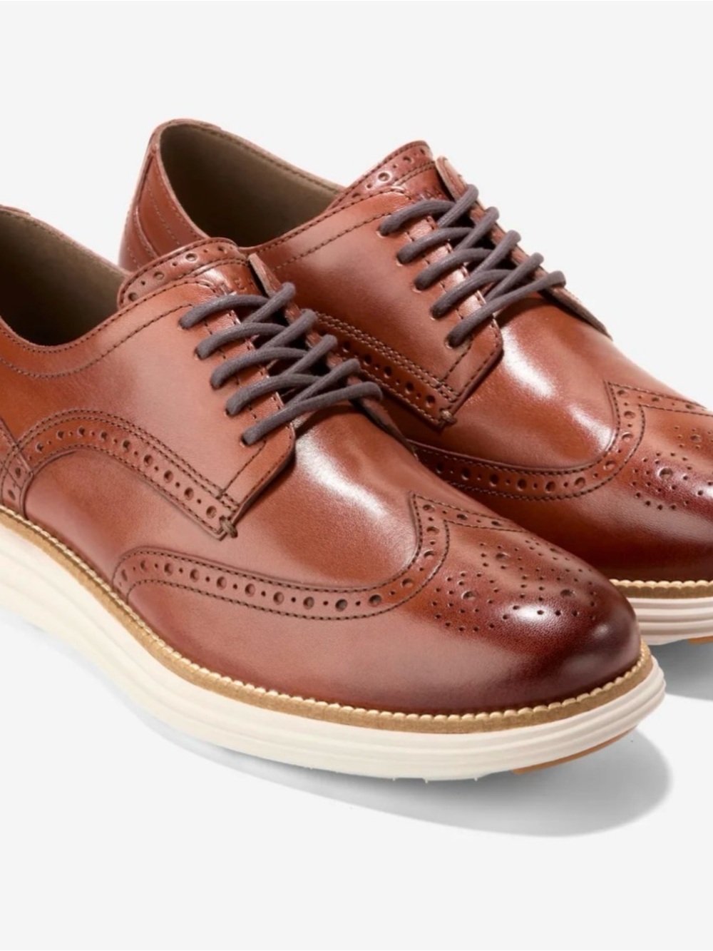 Cole Haan Men's ØriginalGrand Energy Merid Shortwing Wingtip Oxfords. Size 10